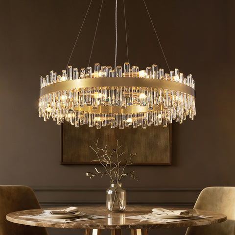Aurum Luxury Gold Crystal Chandelier sofary lighting