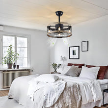 Wood Farmhouse Ceiling Fan--bedroom