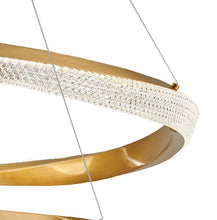 Gold Multi-layer Ring Chandelier - 2 Rings - Details | Sofary