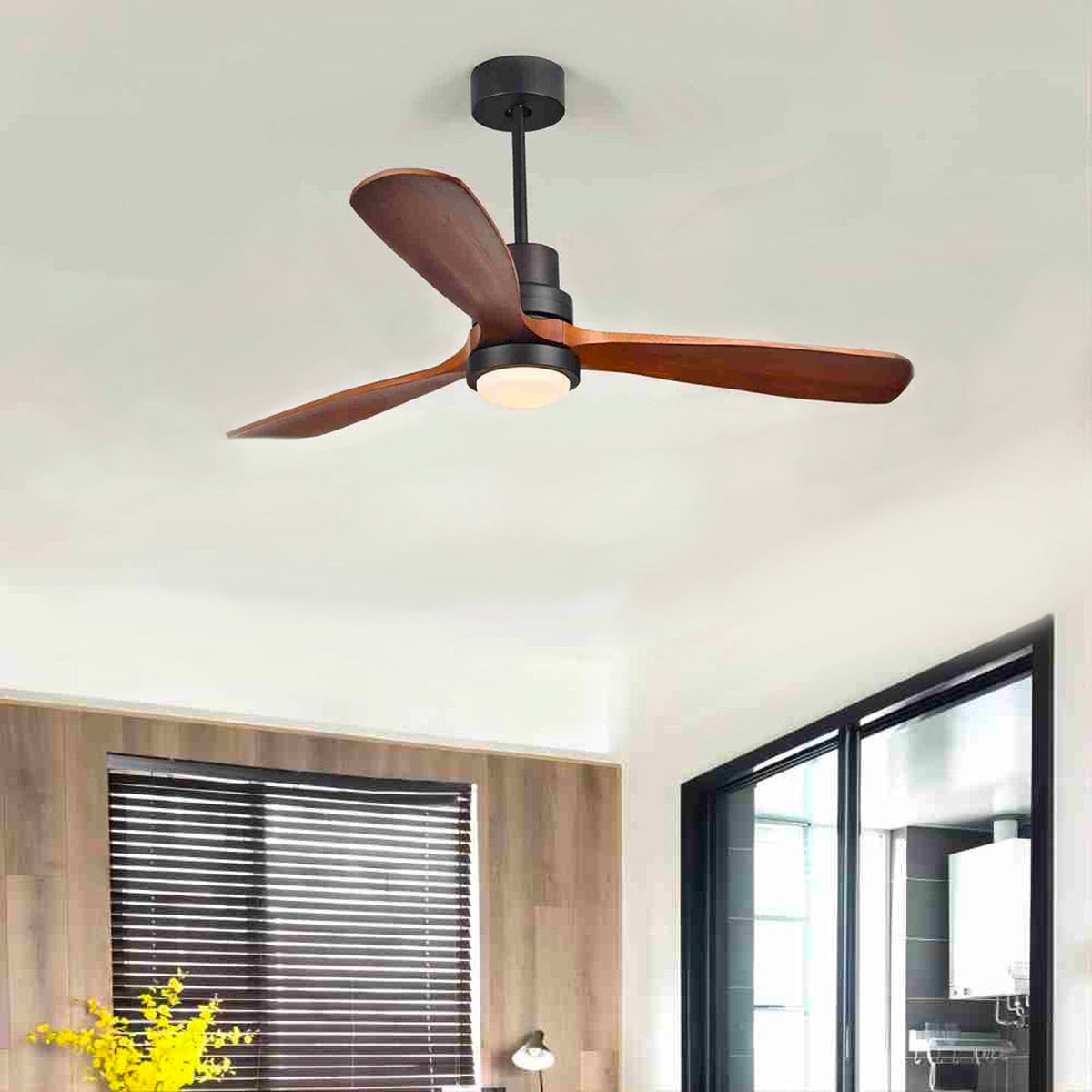 Wood Frequency Conversion Pendant Fan | Sofary