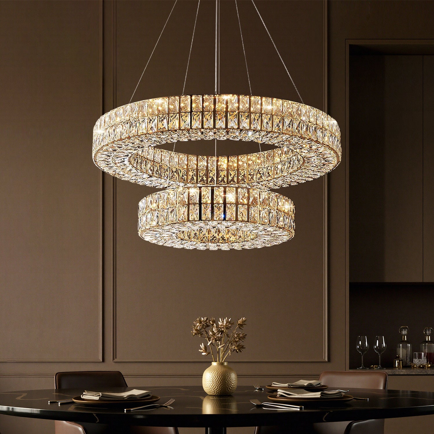 Duoluxe Elegance Crystal Chandelier Sofary Lighting
