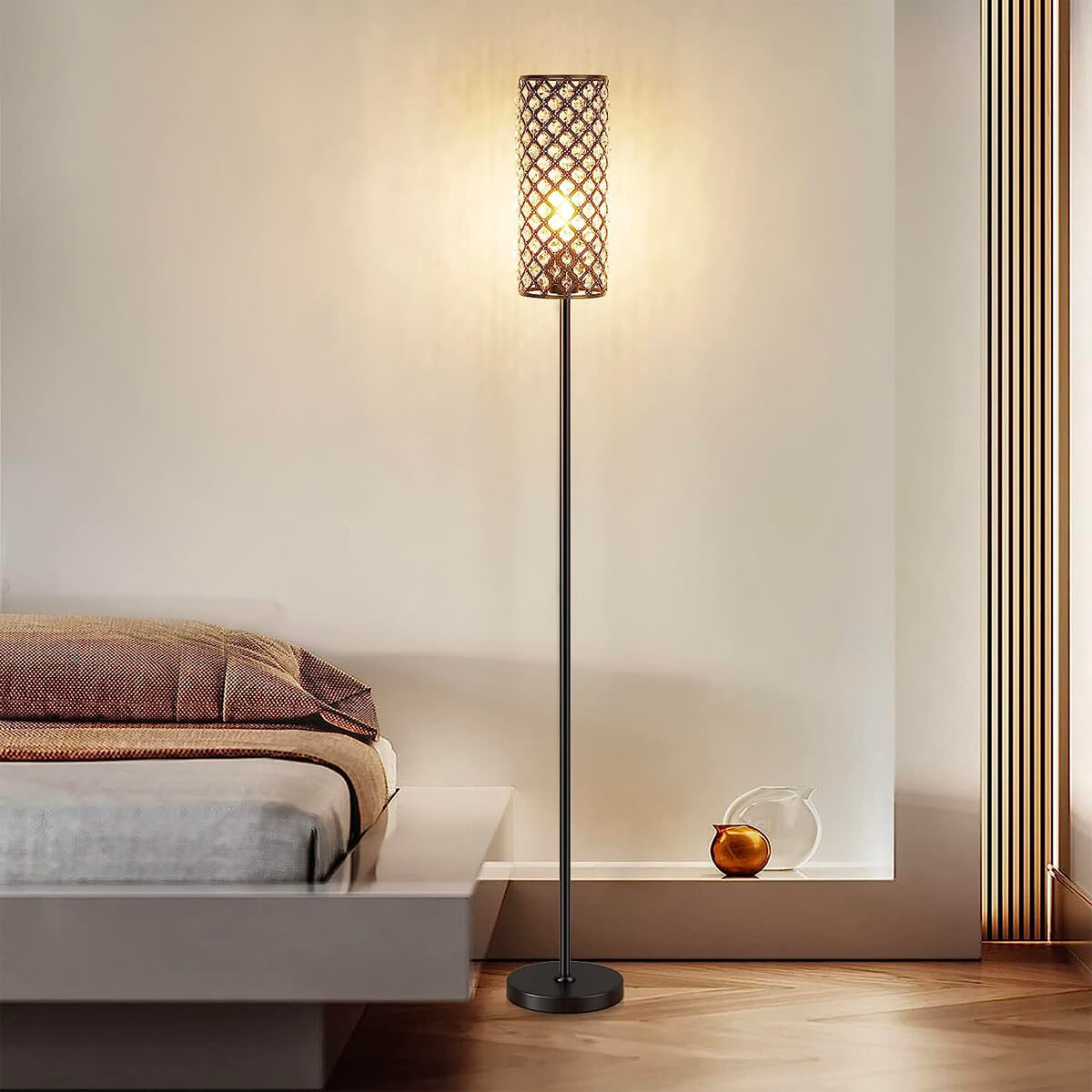 Floor-lamp-iron-modern-crystal-sofa-bedside-lamps-bedside | Sofary