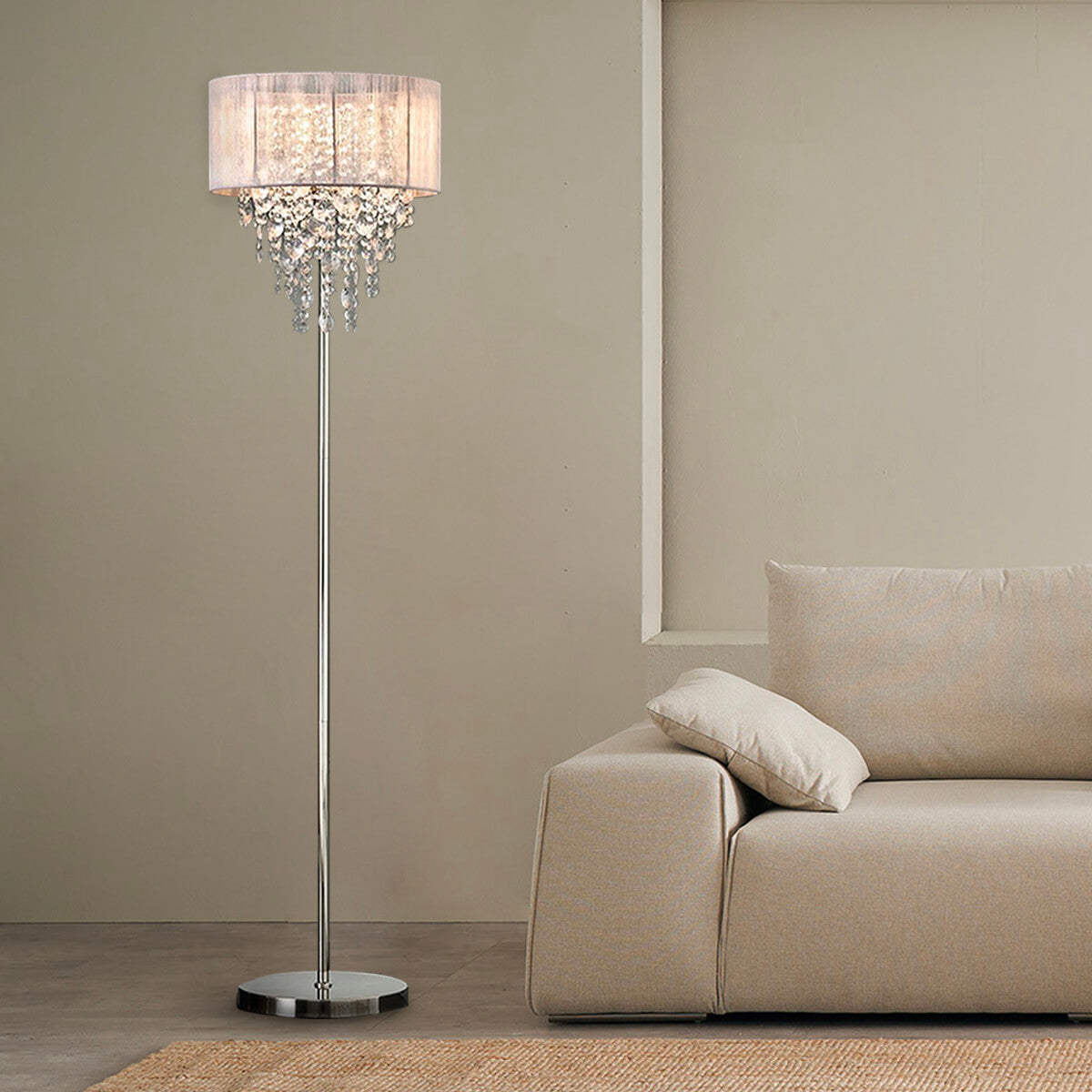 Floor lamp-crystal-light-luxury-Nordic-living-room-sofa-standing-lamp-sofa1 | Sofary