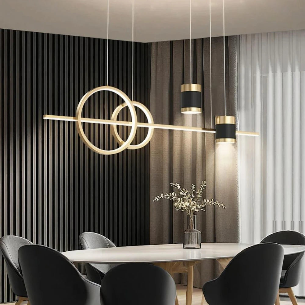 Geometric Linear Dining Room Chandelier-Sofary Lighting