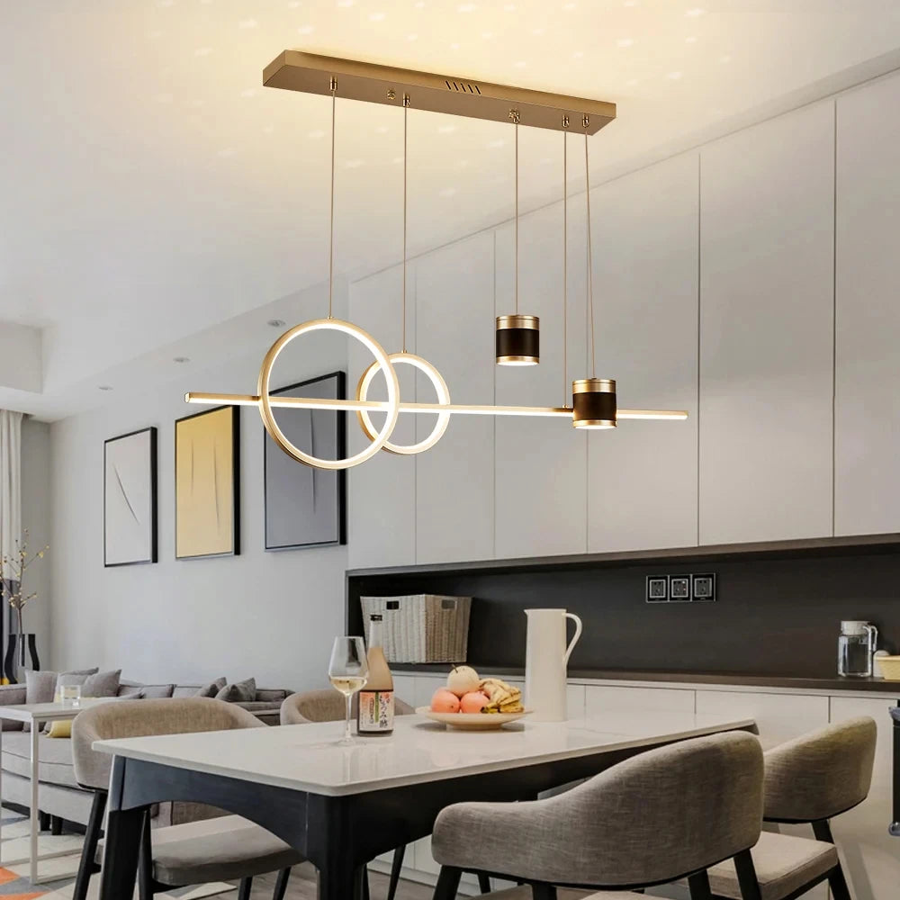 Geometric Linear Dining Room Chandelier-Sofary Lighting