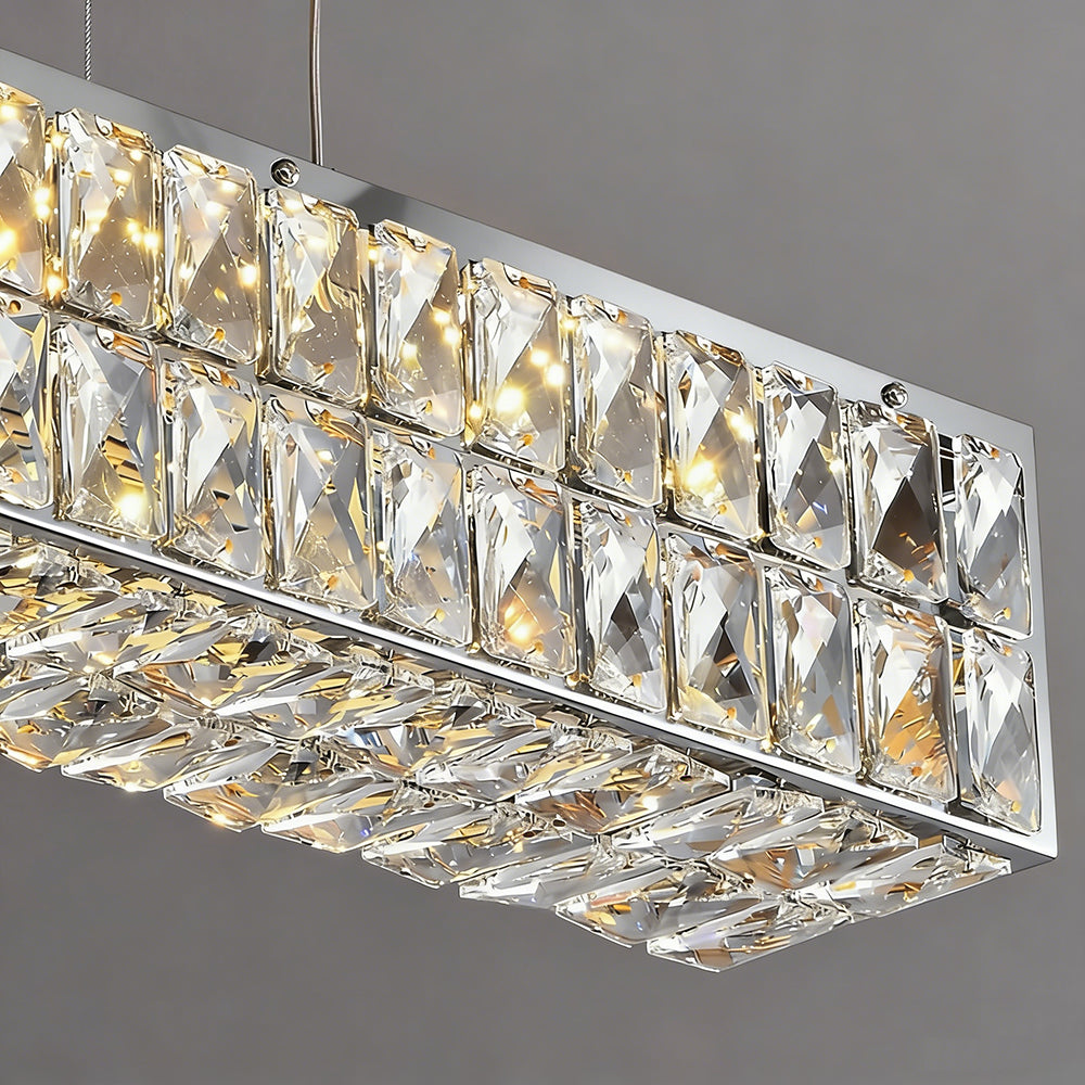 Liora Chrome Crystal Chandelier sofary lighting