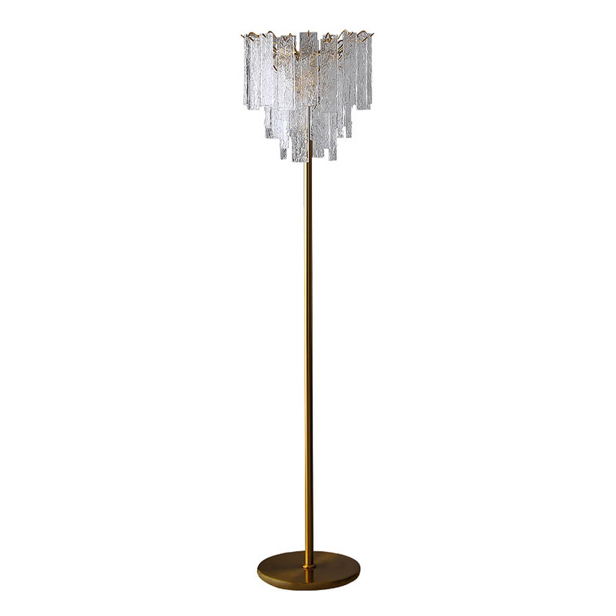 Modern-Cracked-Glass-Lampshade-Floor-Lamps-front-view-white  | Sofary