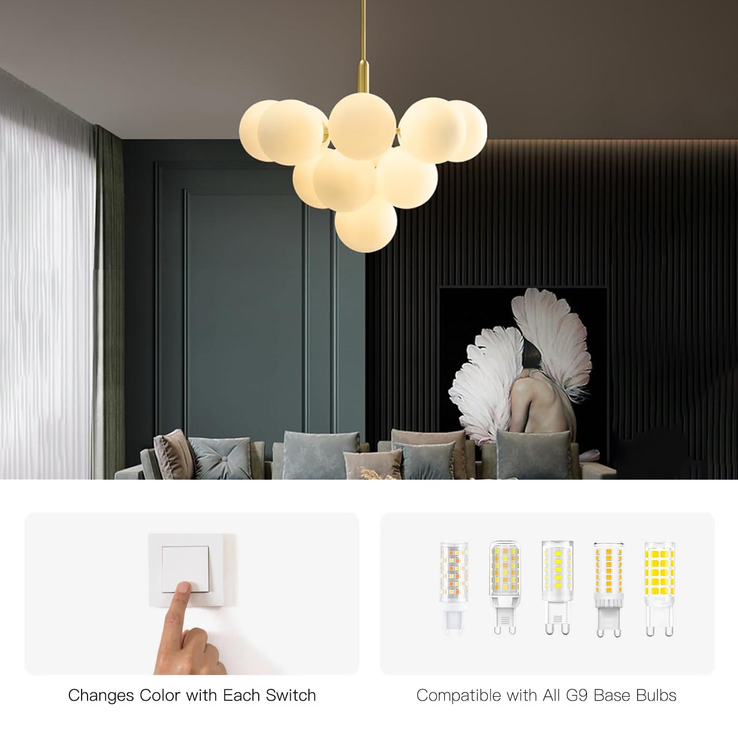 Modern Bubble Cluster Globe Pendant Light - Sofary Lighting