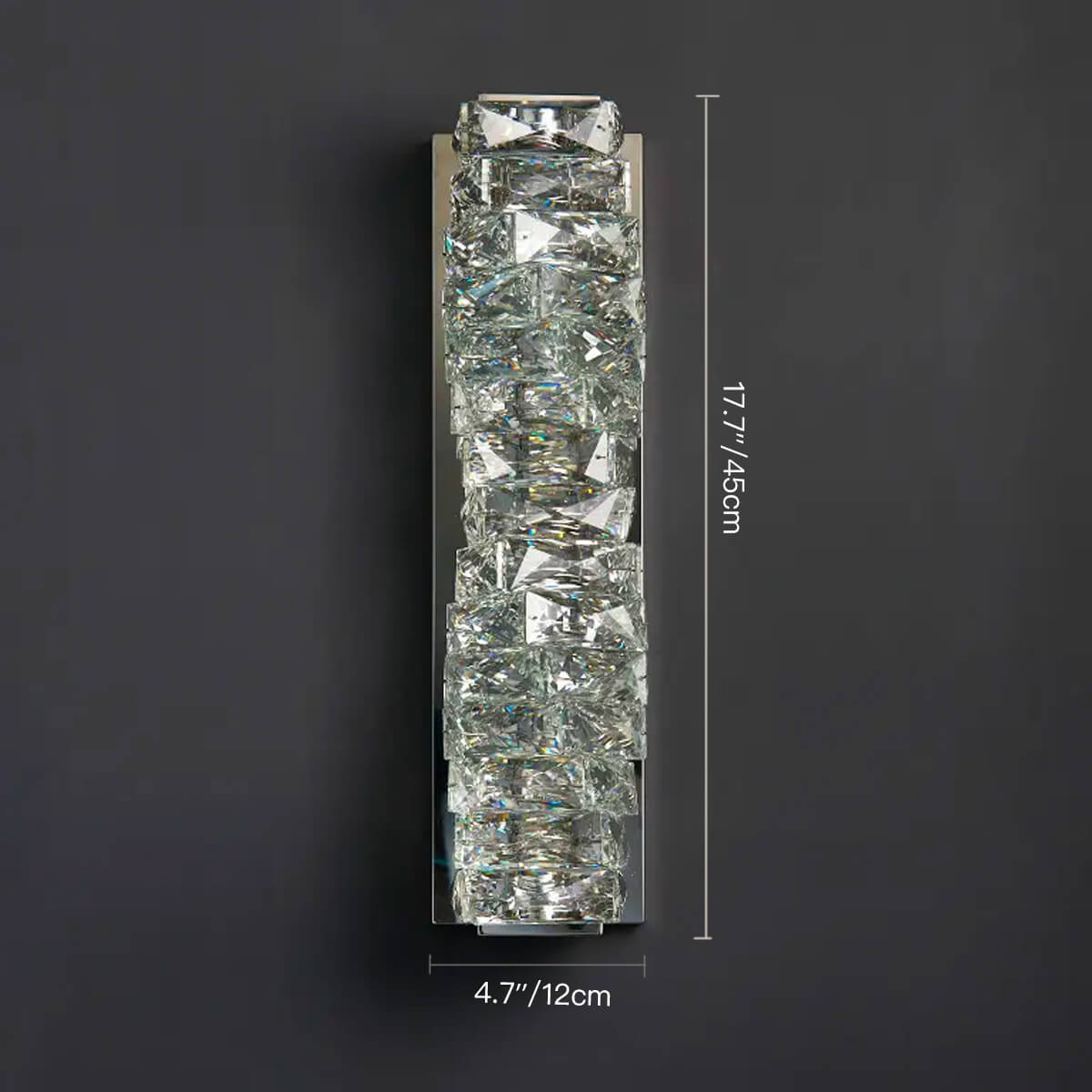 Modern Luxurious Crystal Led Wall Lamp Sconce for Bedroom