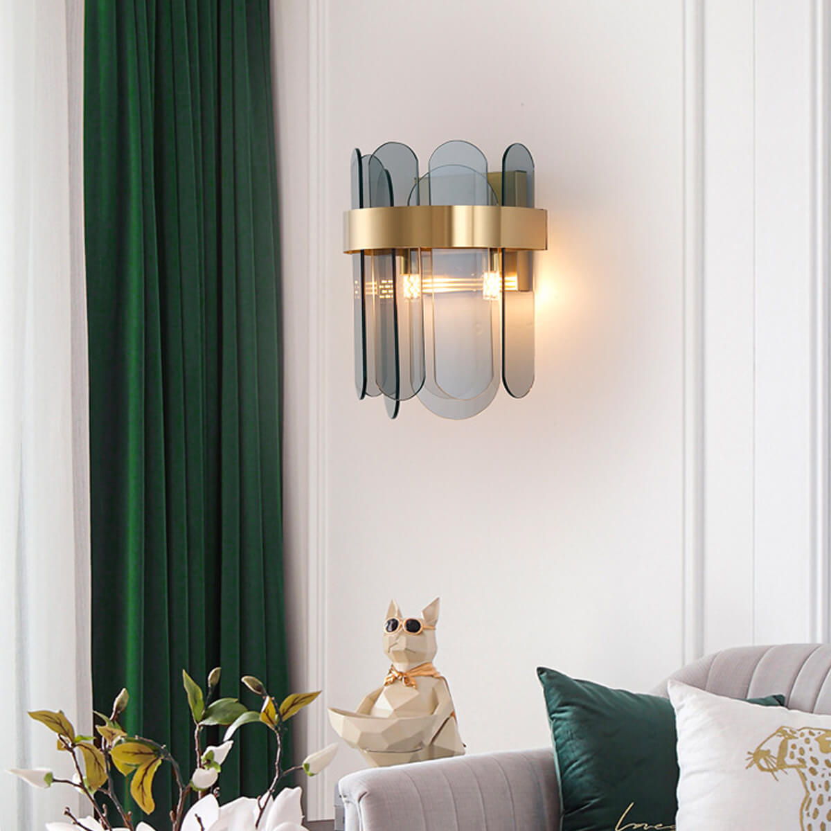 Postmodern-Nordic-bedside-crystal-wall-lamp-living room | Sofary