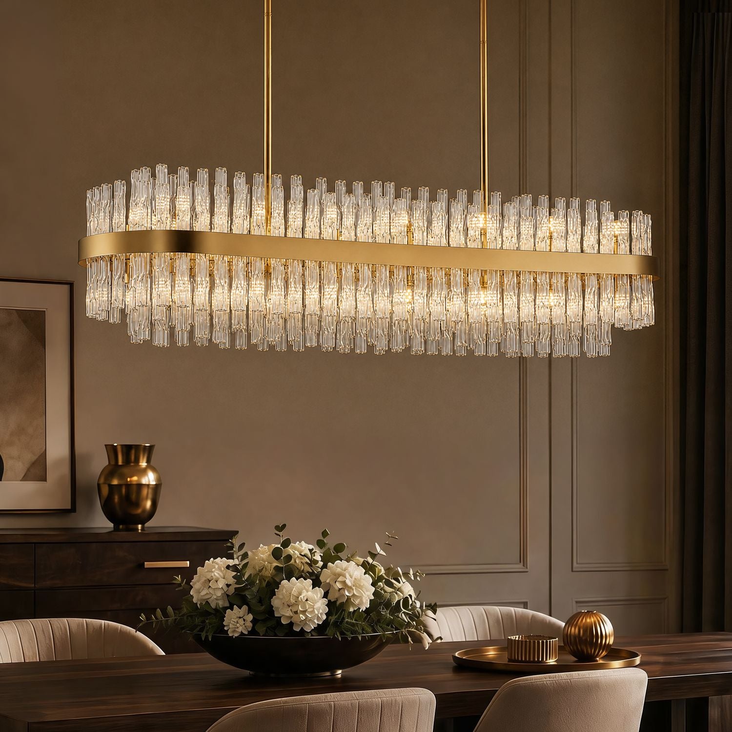 Virella Gold Crystal Pendant Lighting
