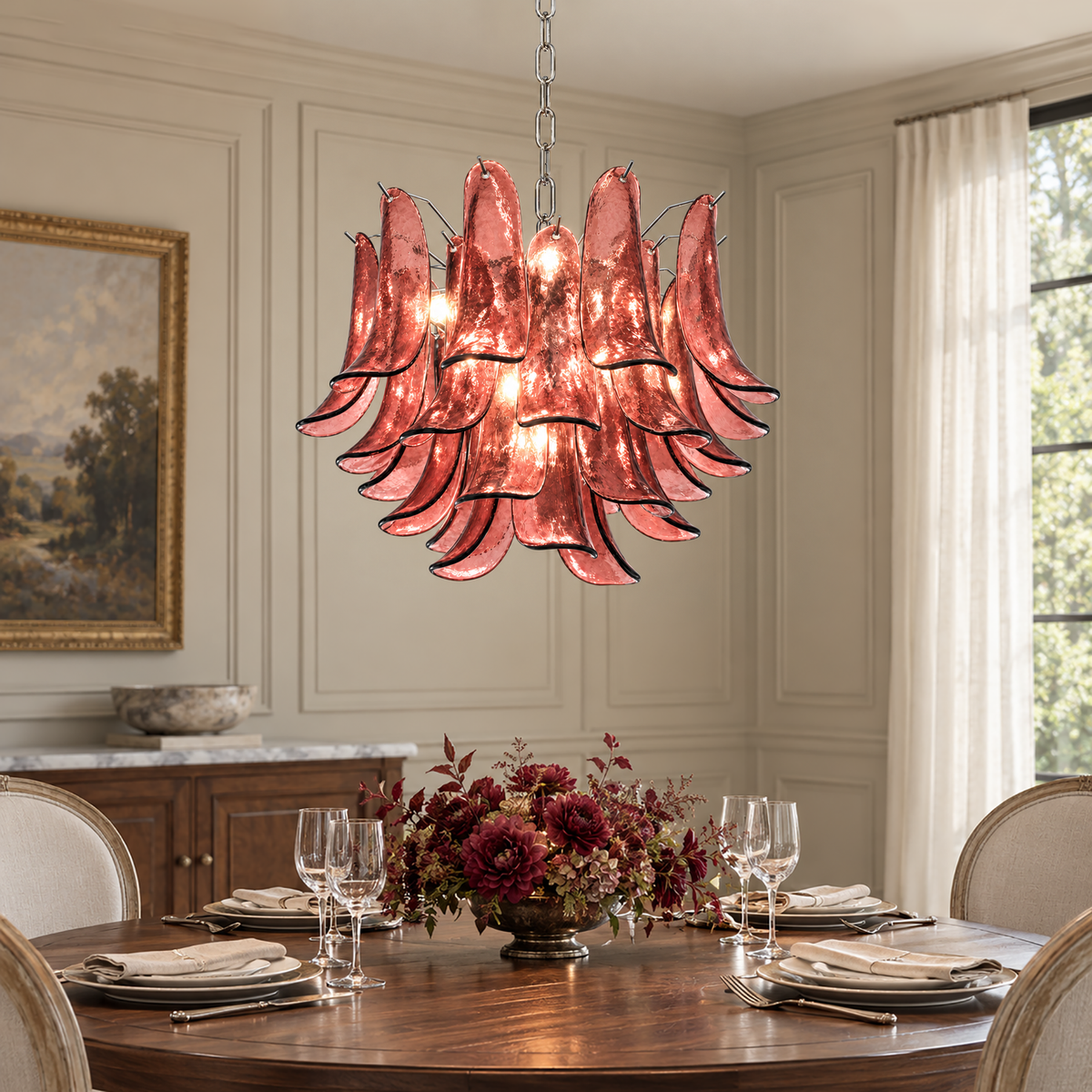 ambrienne-modern-artistic-rose-pink-glass-petal-tiered-chandelier-sofary-lighting