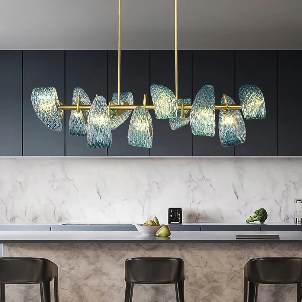 art-deco-blue-glass-linear-chandelier-installed-in-a-dining-room-ch423-20250711-sofary-lighting
