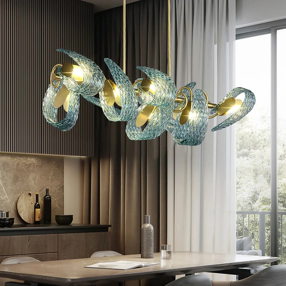side-view-of-art-deco-blue-glass-linear-chandelier-ch423-20250711-sofary-lighting