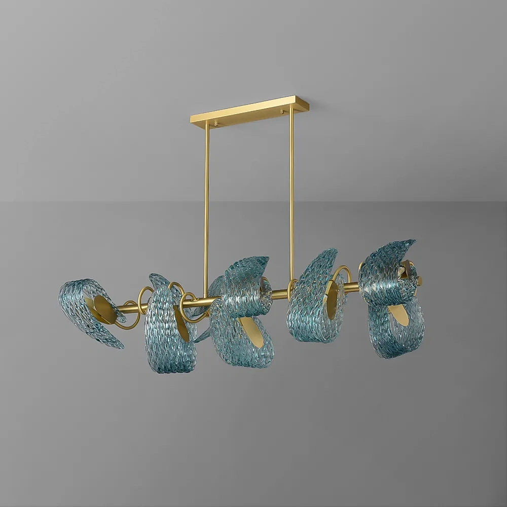 side-view-of-art-deco-blue-glass-linear-chandelier-with-white-background-ch423-20250711-sofary-lighting