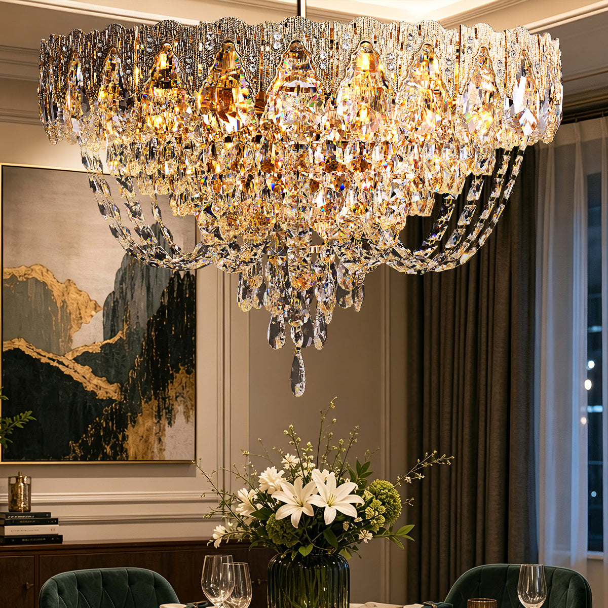 auremont-classic-luxury-gold-crystal-cascading-round-chandelier-sofary-lighting