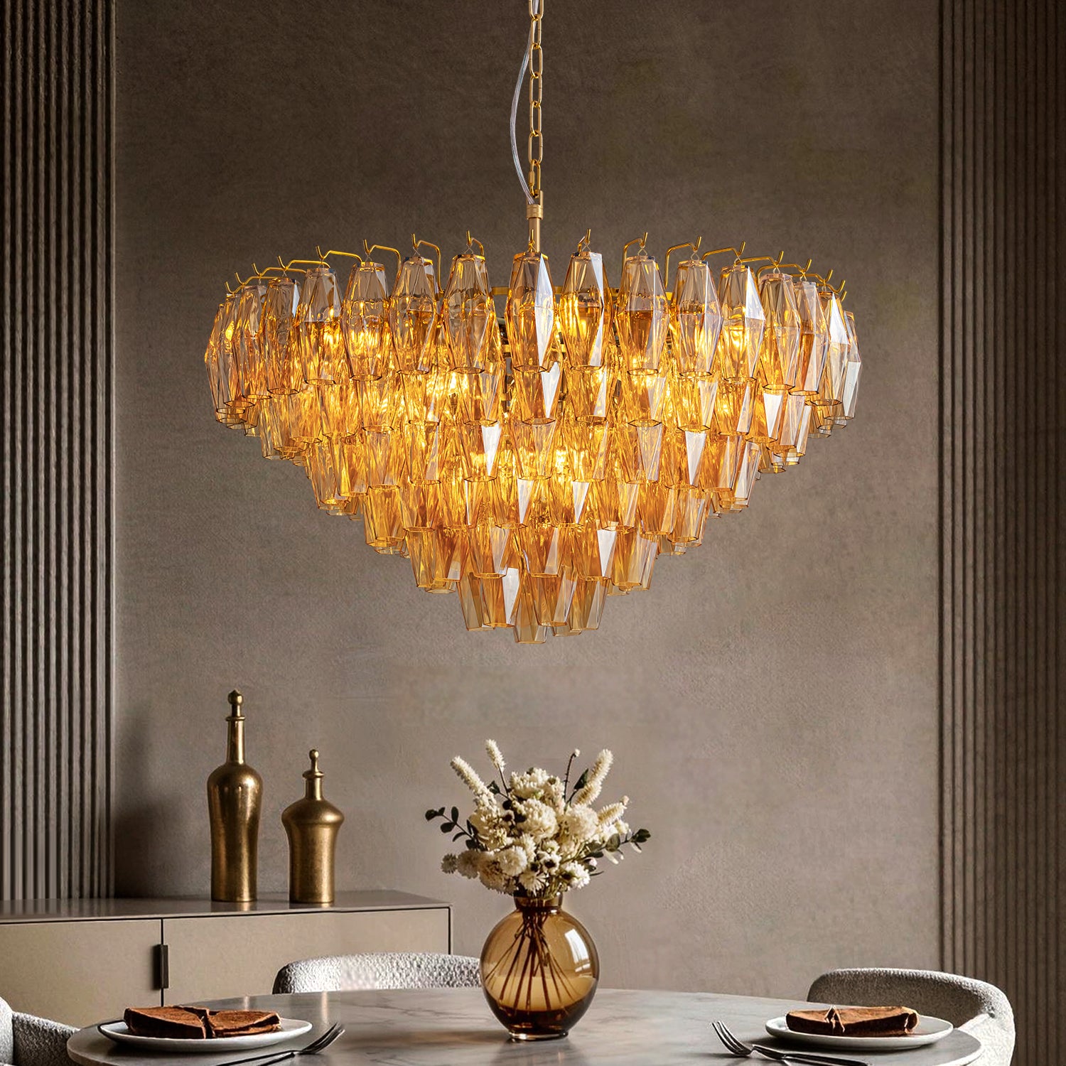 Aurora Modern Cascade Chandelier
