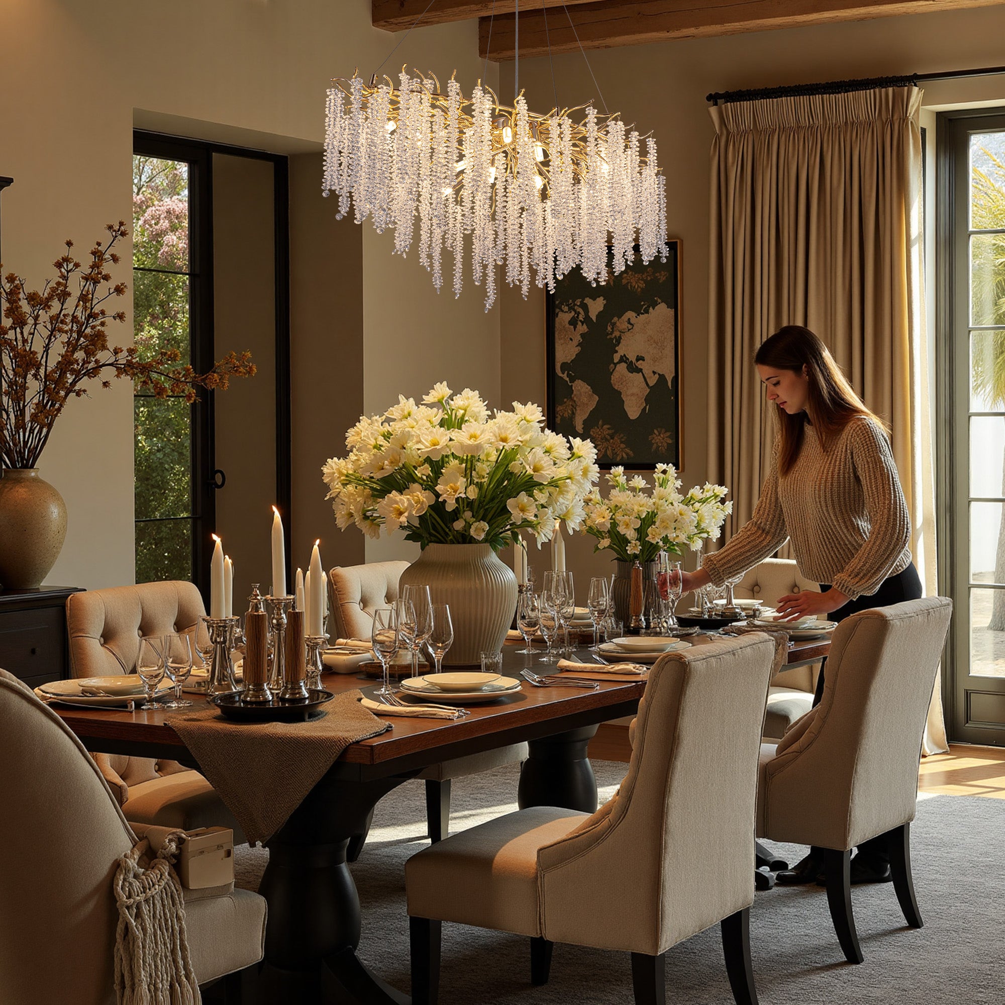 avelisse-modern-luxury-gold-crystal-branch-linear-chandelier-dining-room-with-people-sofary-lighting