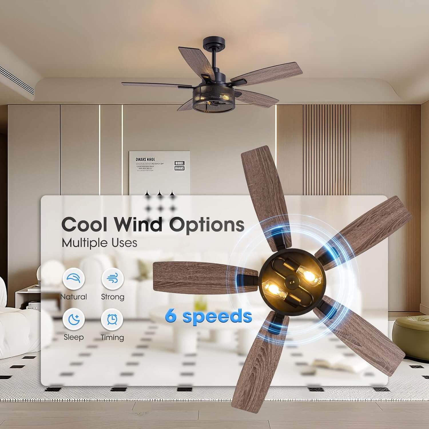 brise-46-farmhouse-rustic-black-cage-ceiling-fan-with-lights-remote-for-bedroom-living-room-cool-wind-options-3