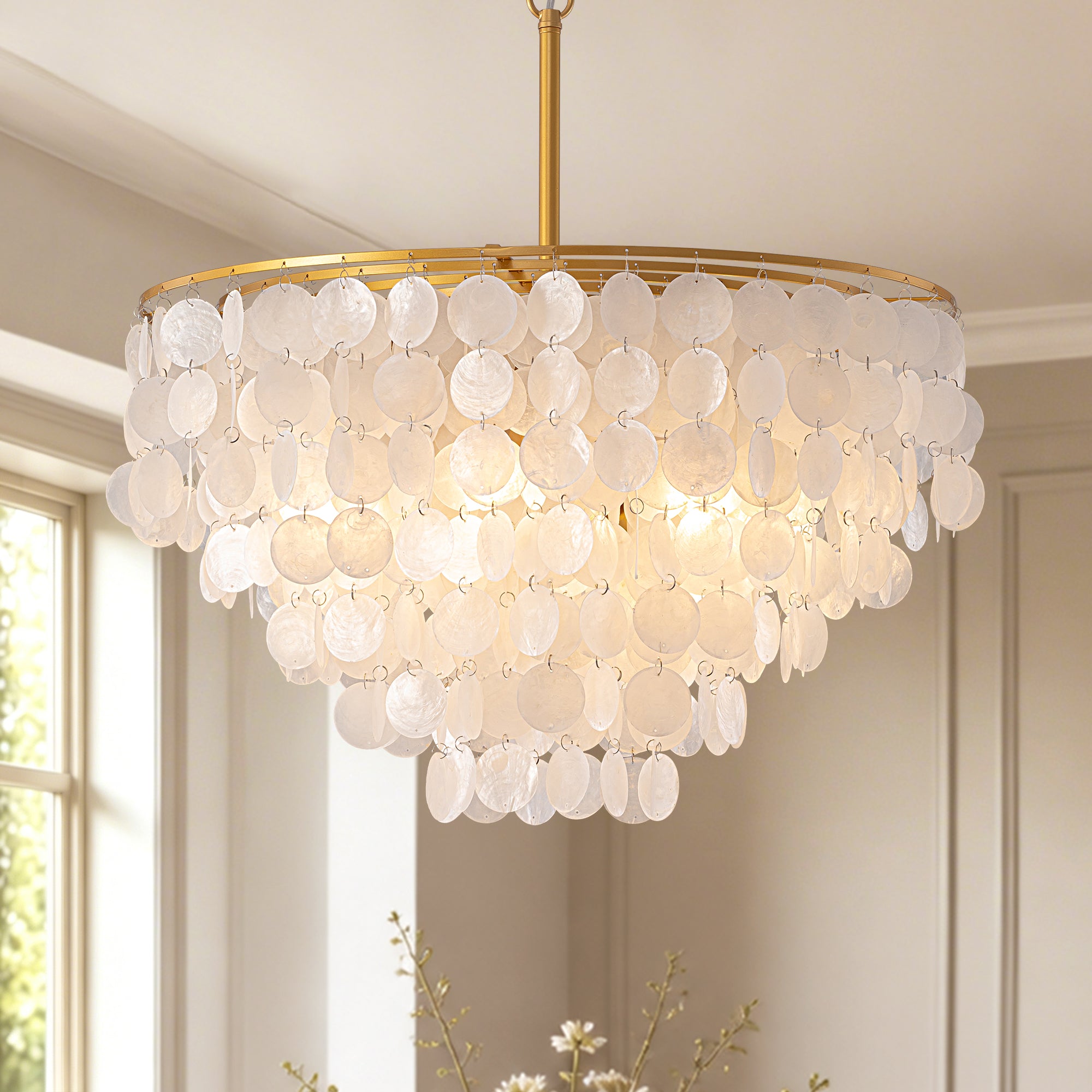 calista-coastal-gold-shell-tiered-disc-chandelier-main-sofary-lighting