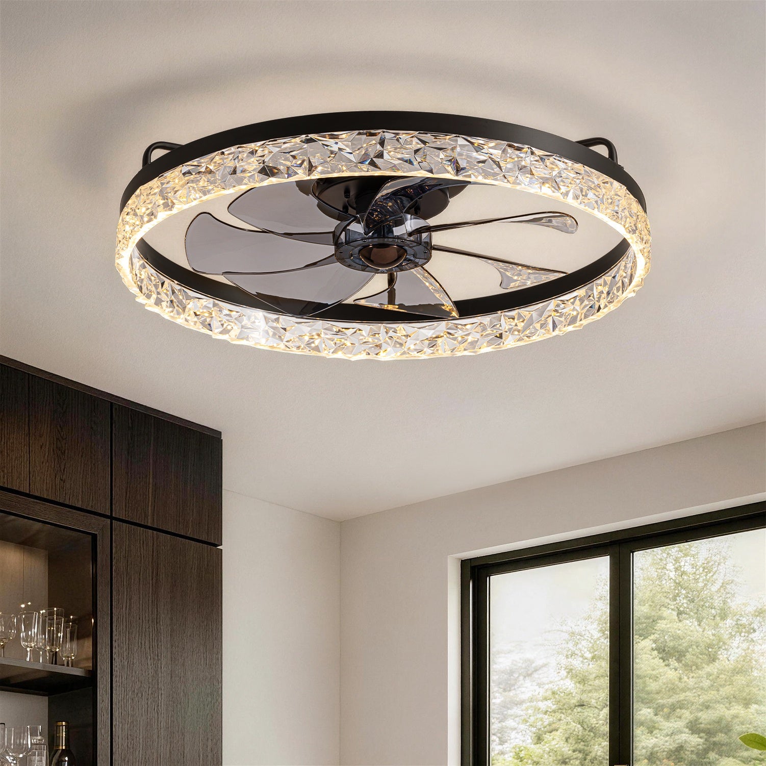 Circular CeilingFan Light Modern And Simple Creative Embedded Integrated | Sofary