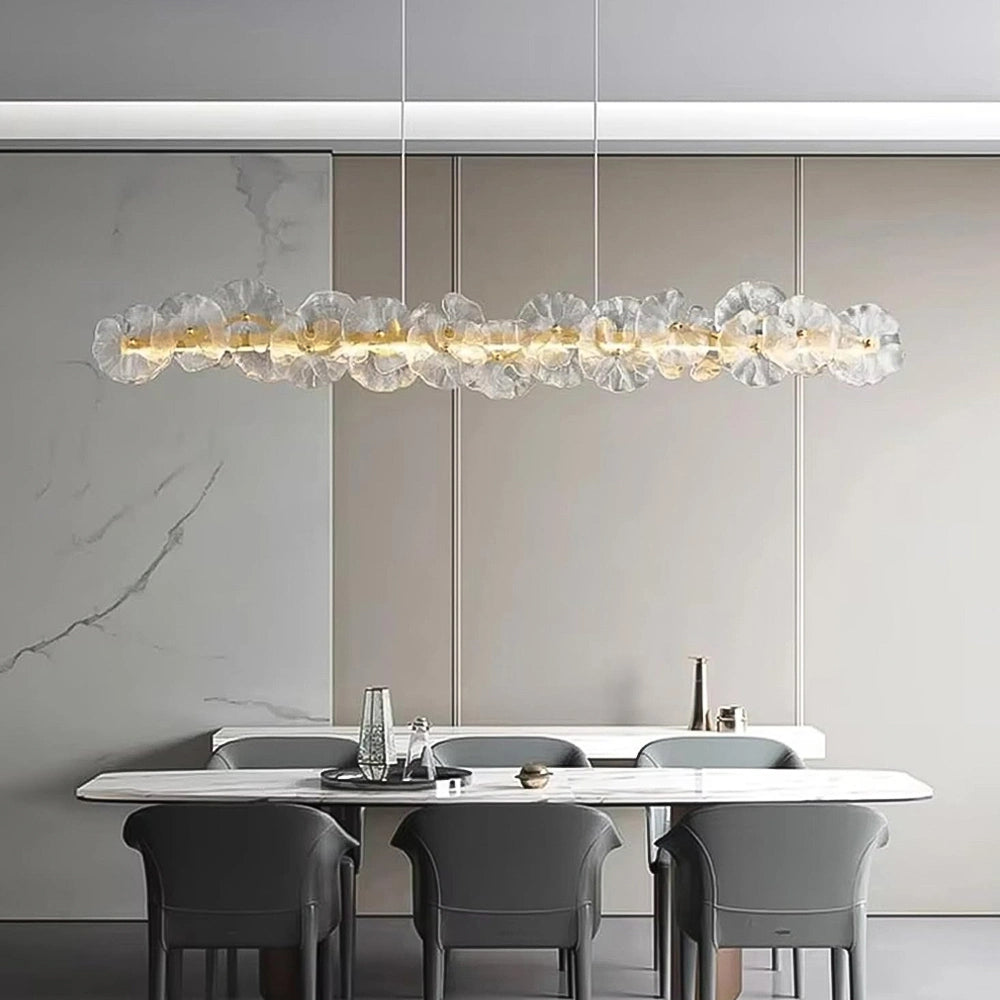contemporary-linear-glass-flower-chandelier-over-a-dining-table-ch412-20250627-sofary-lighting