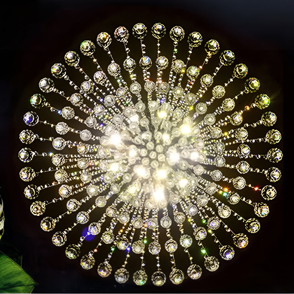 Contemporary Luxury Round Design Raindrop Crystal Chandelier-detail-2|Sofary