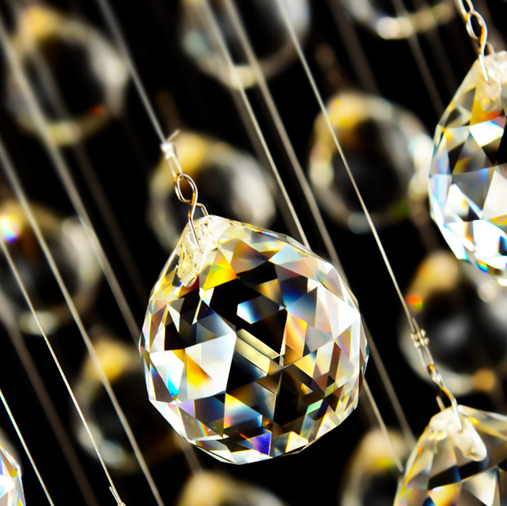 Contemporary Rectangular Crystal Chandelier Ceiling Light -details-5|Sofary