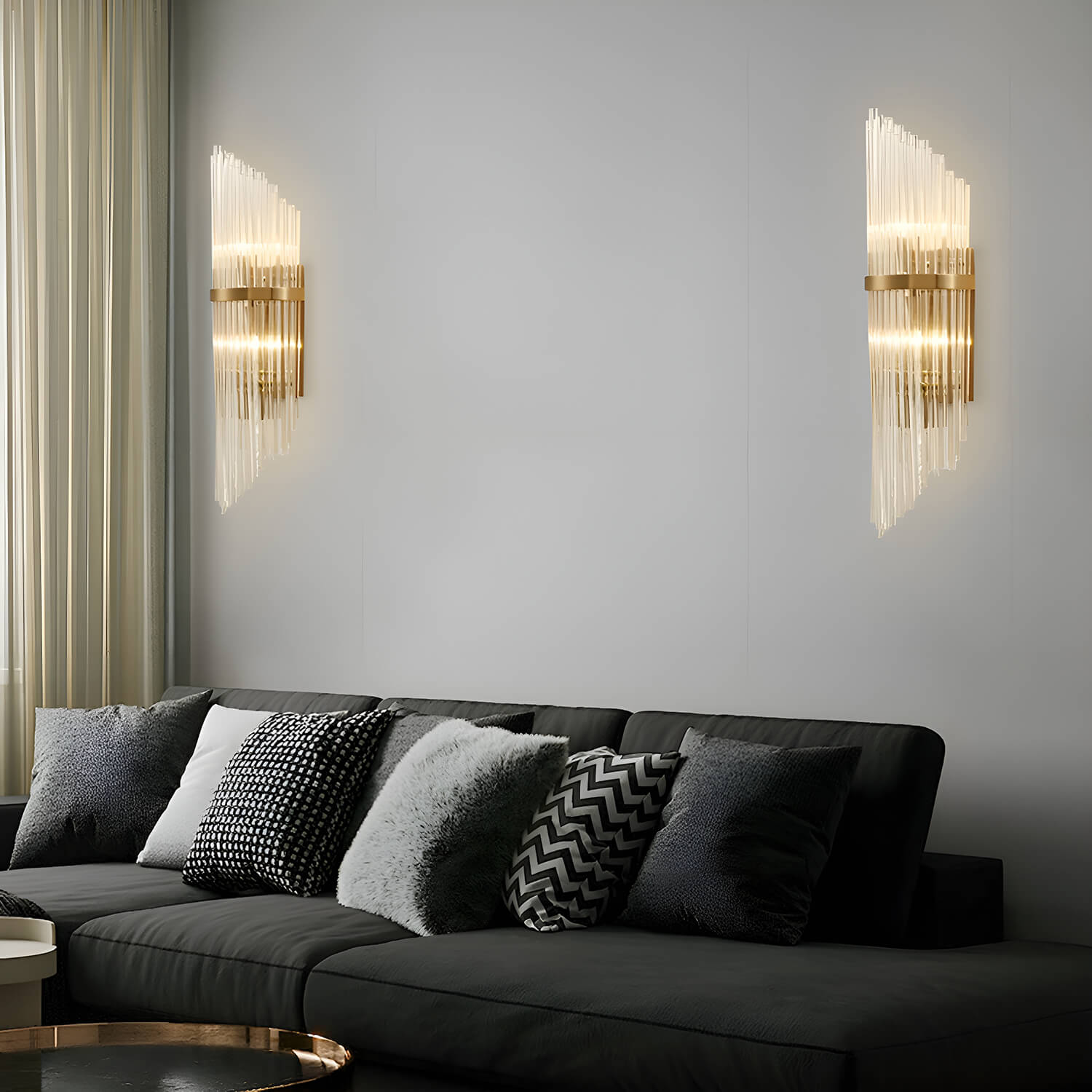 Crystal Wall Sconce Wall Lamp Lighting Fixture-2 sets |Sofary