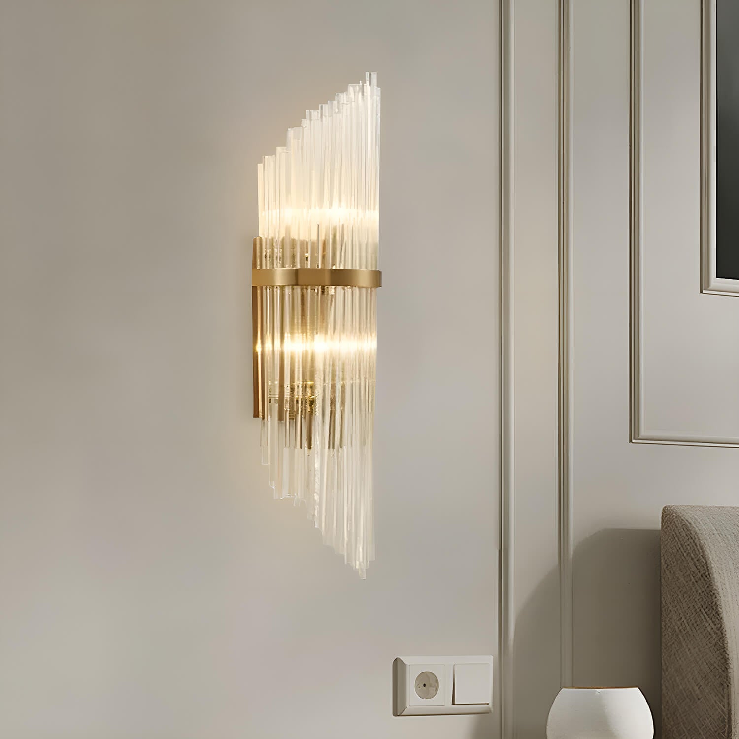 Crystal Wall Sconce Wall Lamp Lighting Fixture-Living Room|Sofary