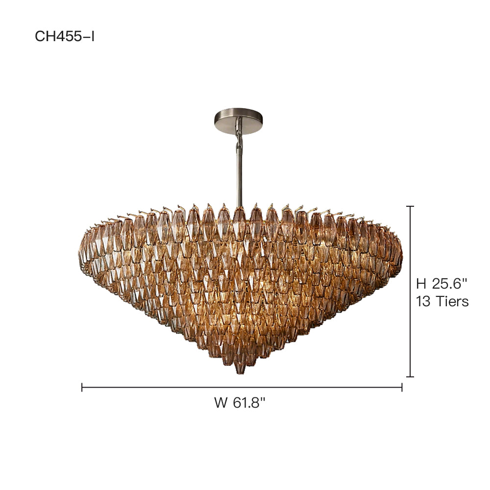 Chiara chandelier MAISON DE LUSTRE Chiara Clear Glass Round