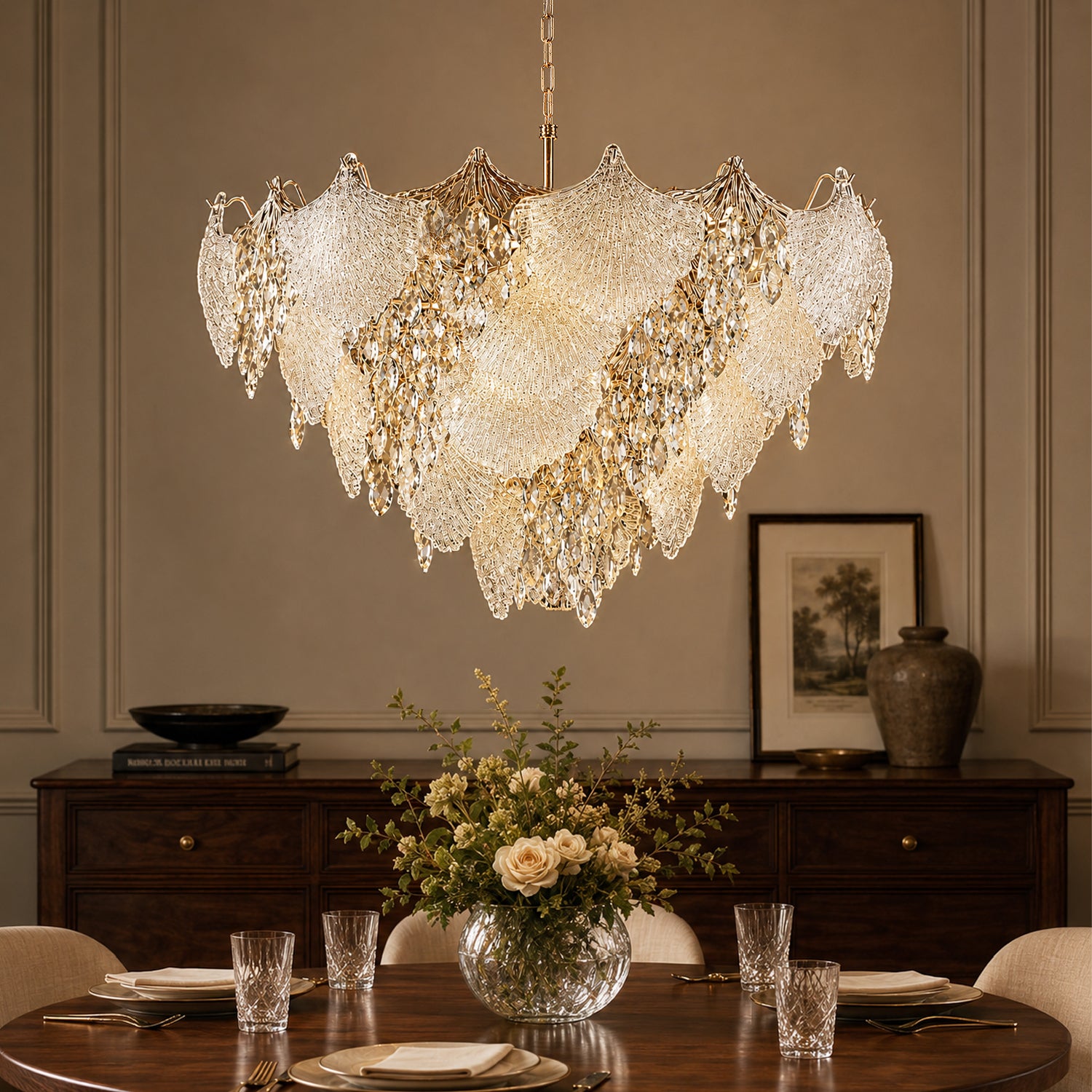 elowenne-luxury-gold-glass-leaf-k9-crystal-cascade-chandelier-sofary-lighting