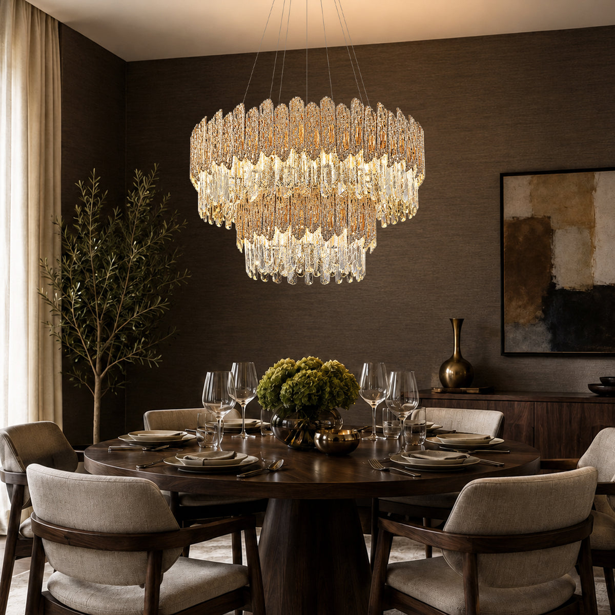 elvaria-modern-glam-gold-crystal-tiered-drum-chandelier-dining-room