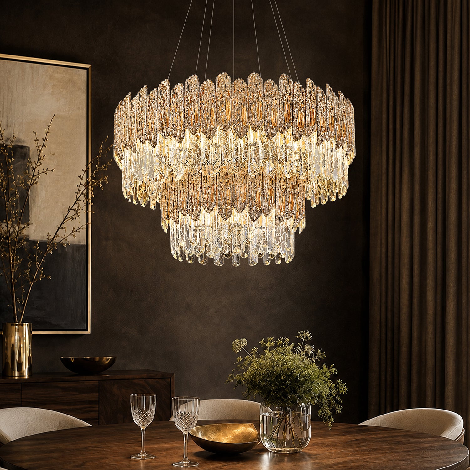 elvaria-modern-glam-gold-crystal-tiered-drum-chandelier