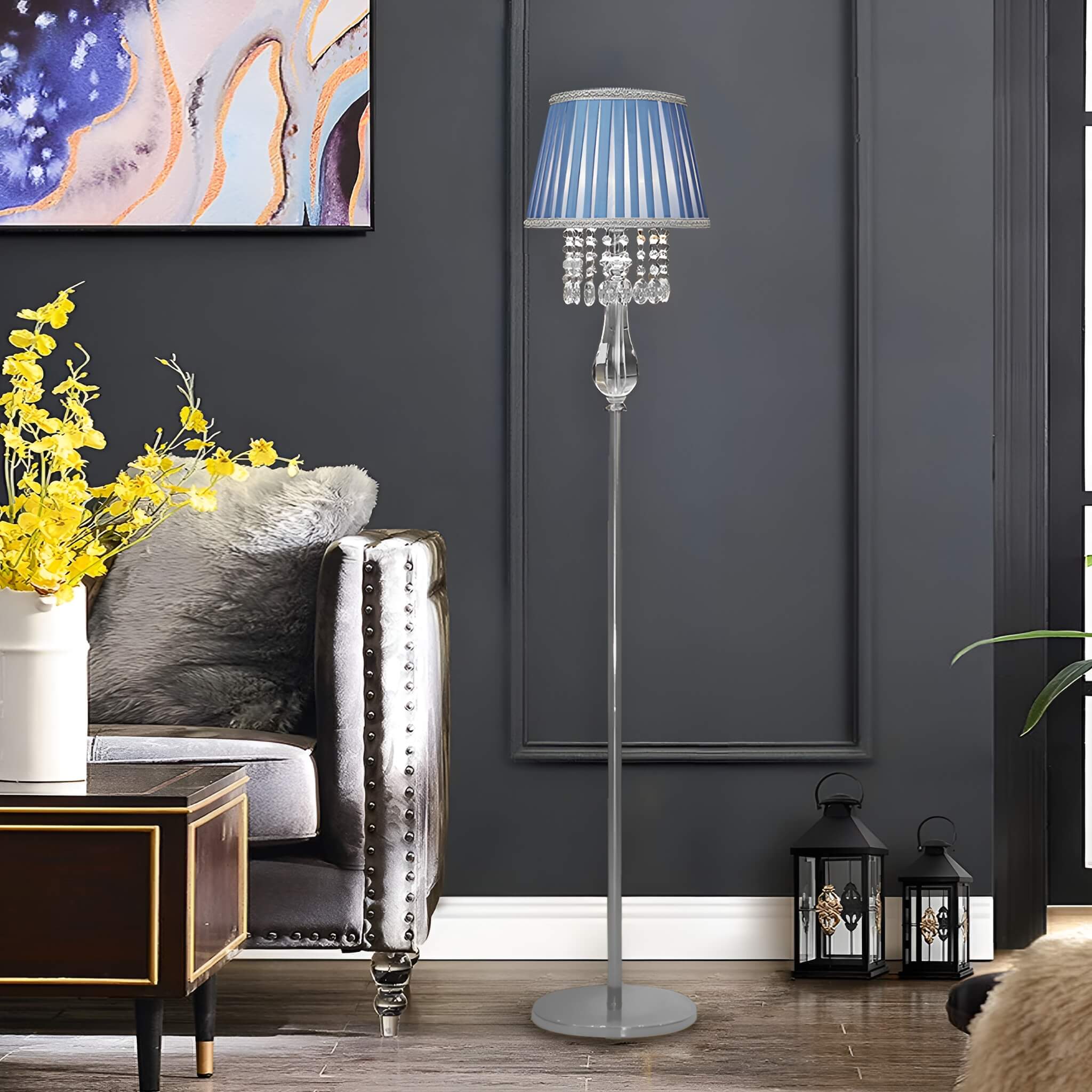 Fashion Crystal Floor Lamp -living-room-1|Sofary