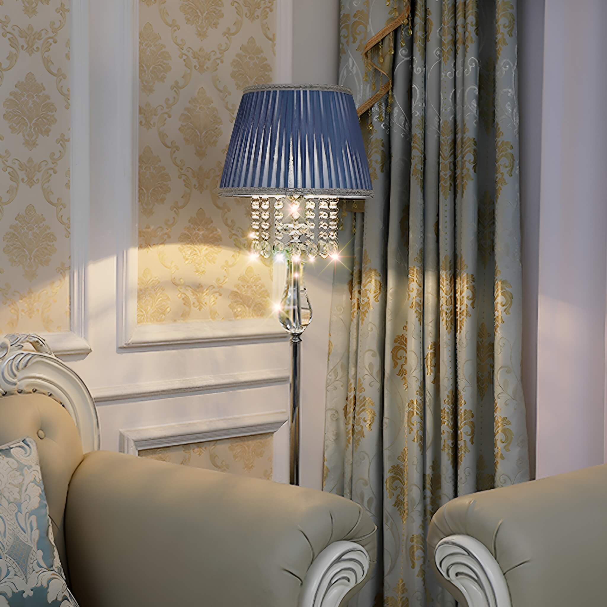 Fashion Crystal Floor Lamp -living-room-2 |Sofary