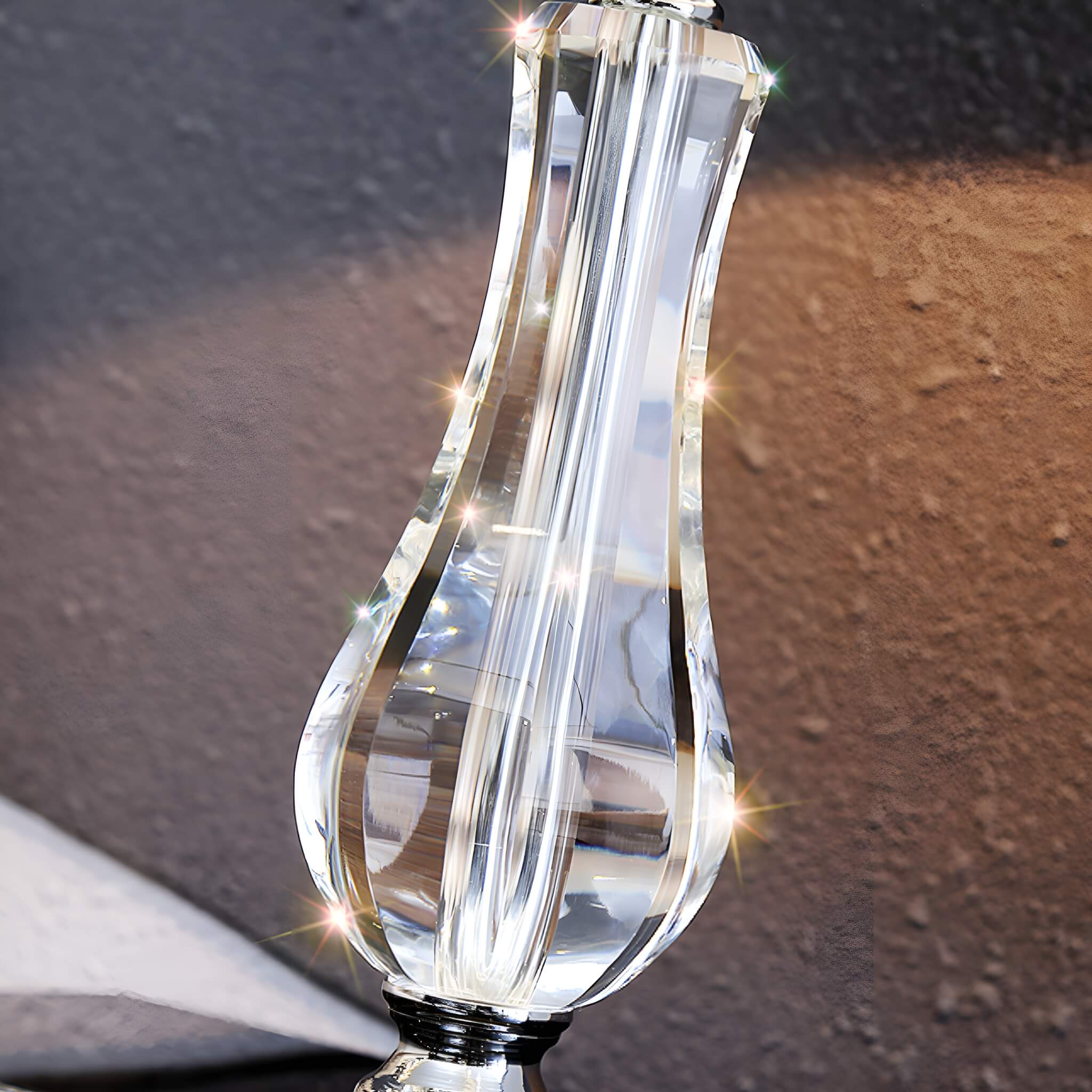 Fashion Crystal Table Lamp with Blue Lampshade-details-2 |Sofary