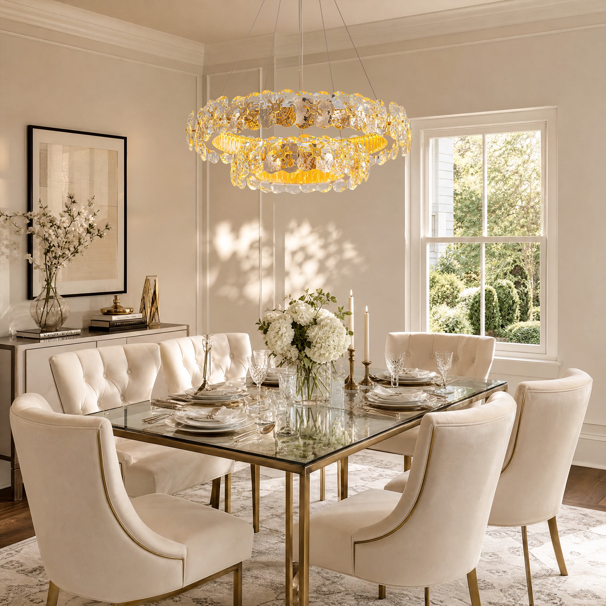 florielle-modern-gold-k9-crystal-clover-double-ring-chandelier-dining-room-light-off-CH609-Sofary-20260609