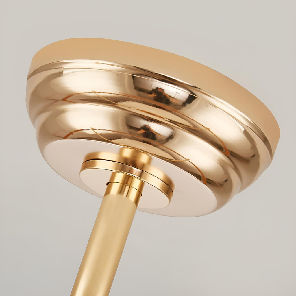 Gold Crystal Oscillating Ceiling Fan Light bedroom details-1 | Sofary Lighting