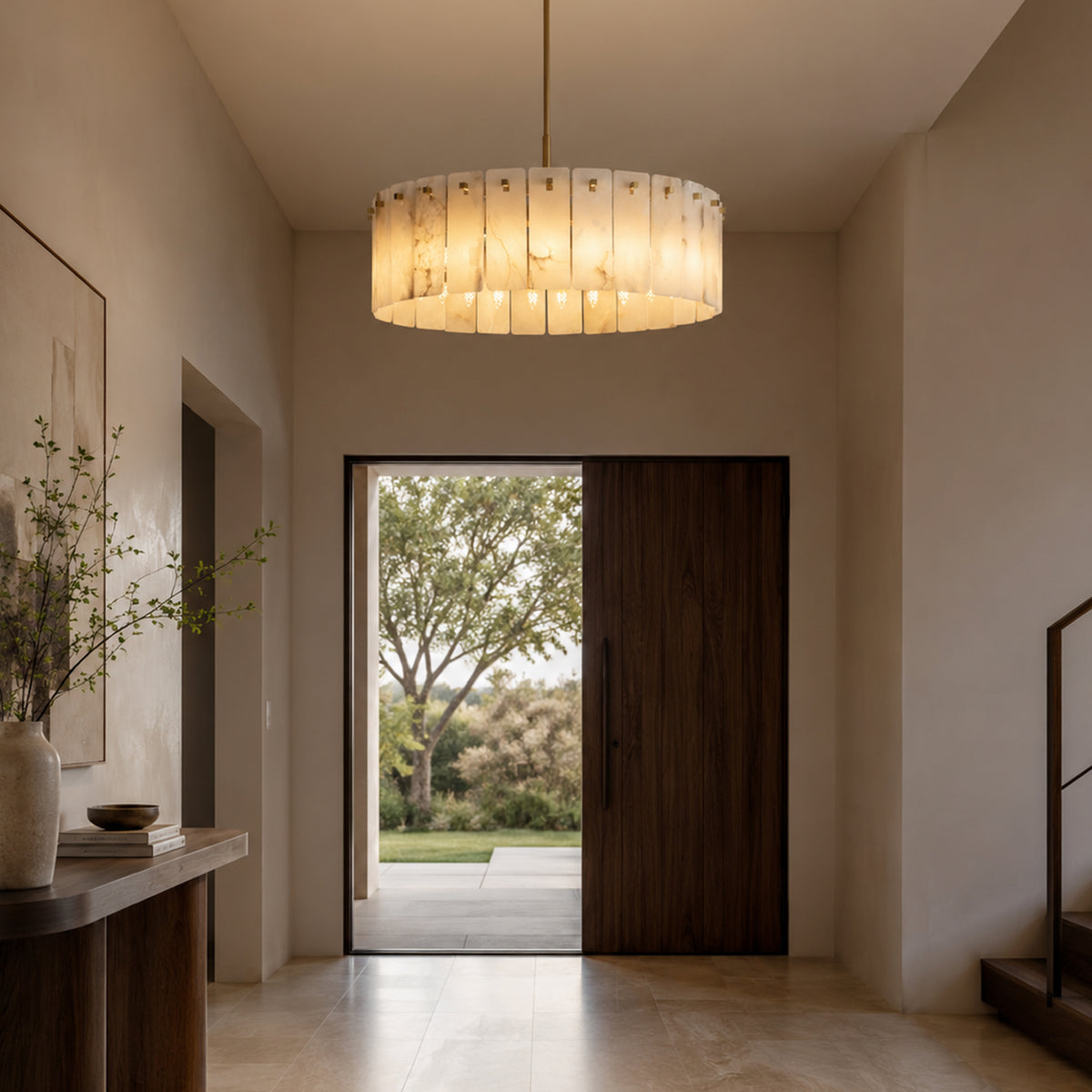 lunareth-modern-luxury-gold-alabaster-drum-chandelier-foyer-entryway-sofary-lighting
