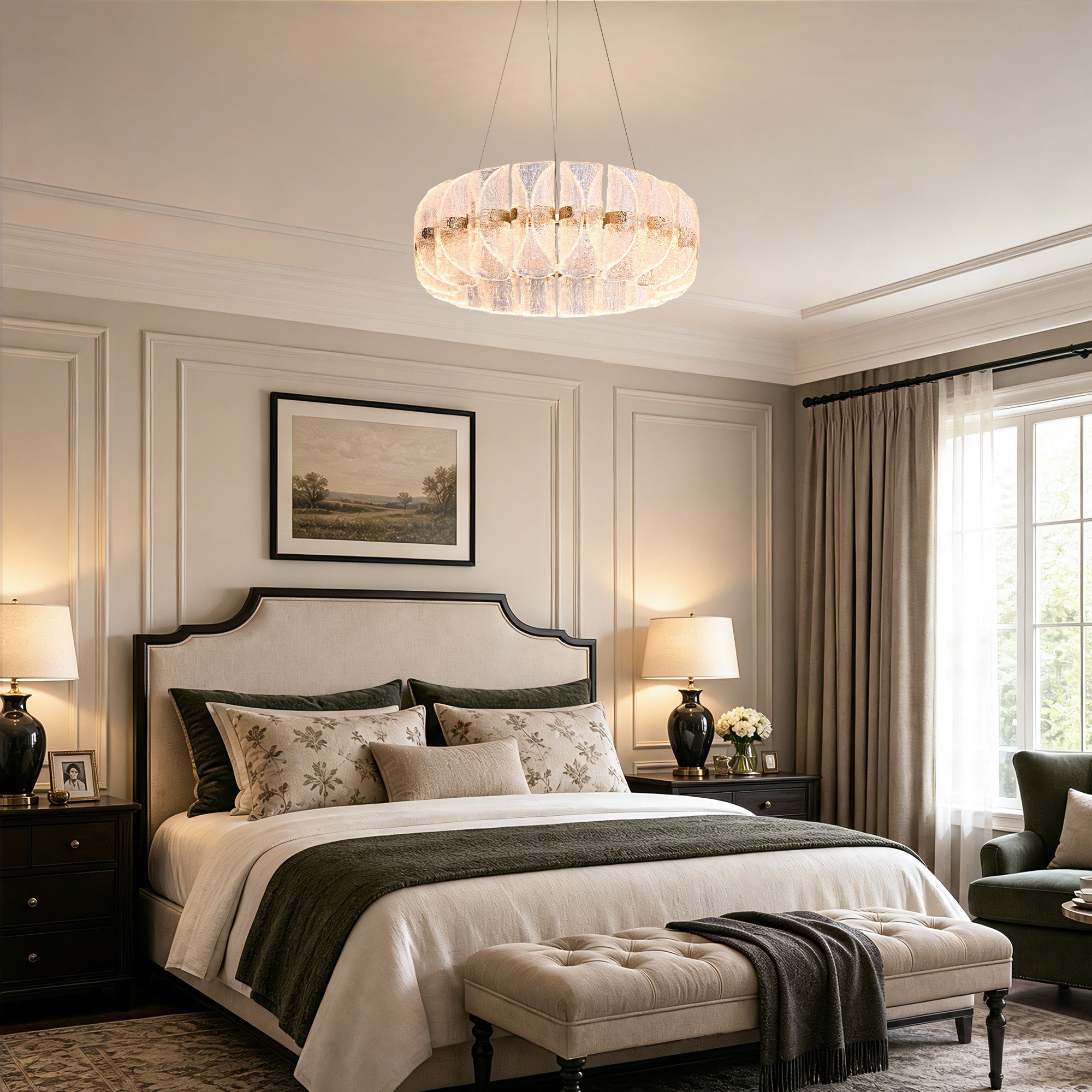 lunavelle-modern-luxury-clear-glass-ring-chandelier-bedroom