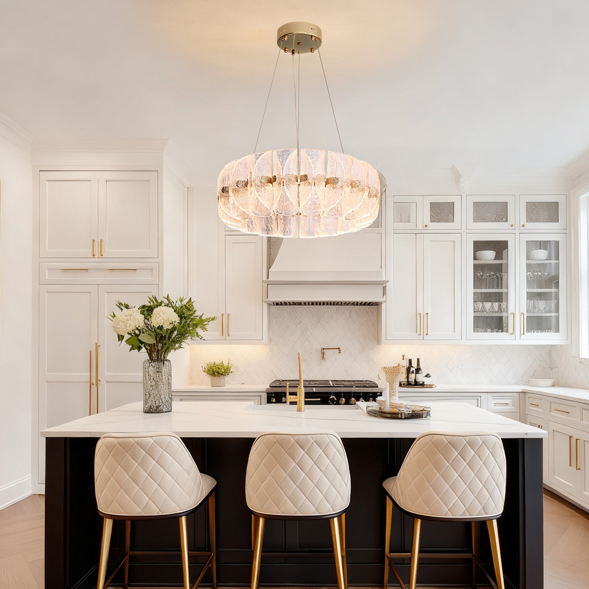 lunavelle-modern-luxury-clear-glass-ring-chandelier-kitchen-island