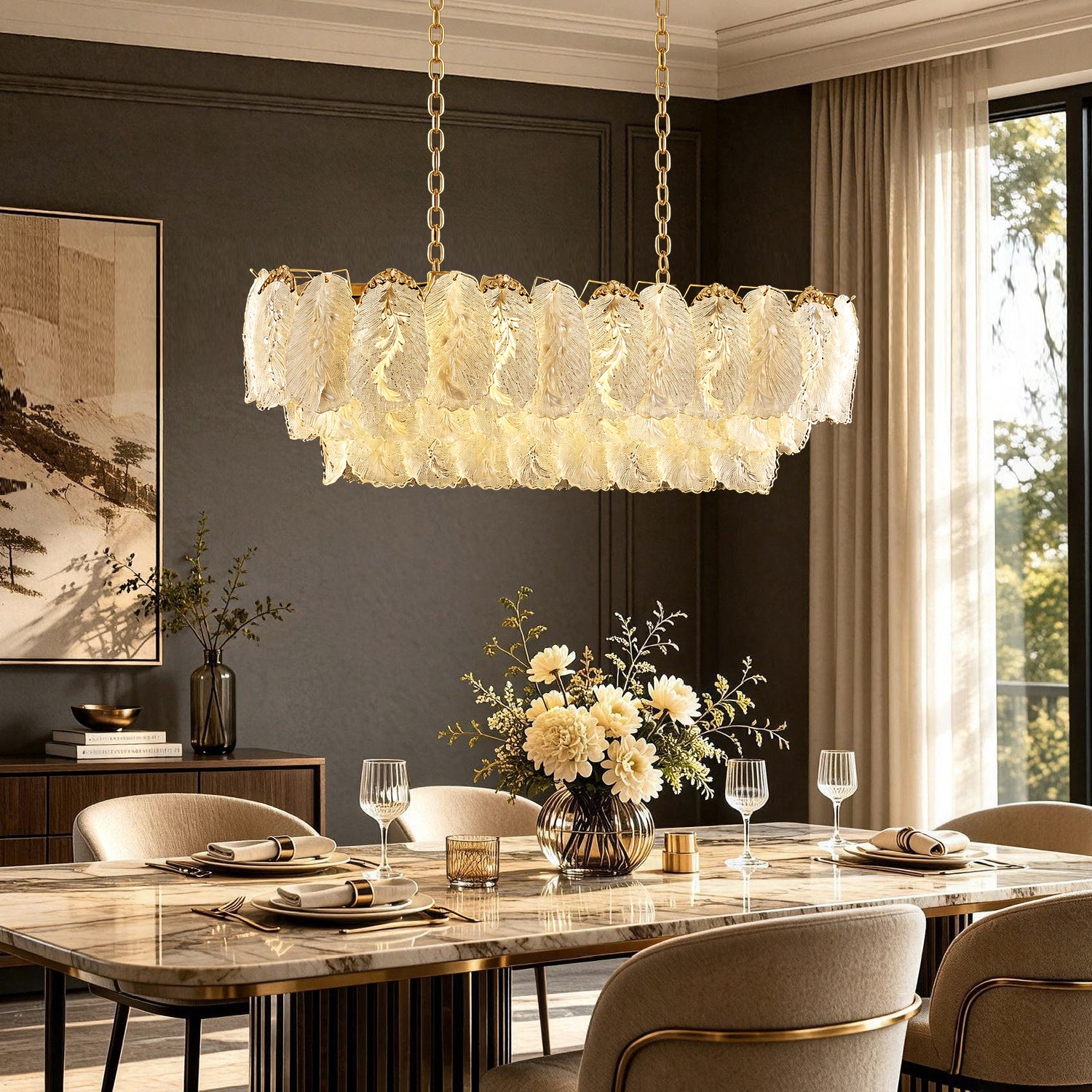 lunevia-modern-luxury-gold-feather-glass-linear-chandelier-dining-room-CH546-Sofary-Lighting-20250528
