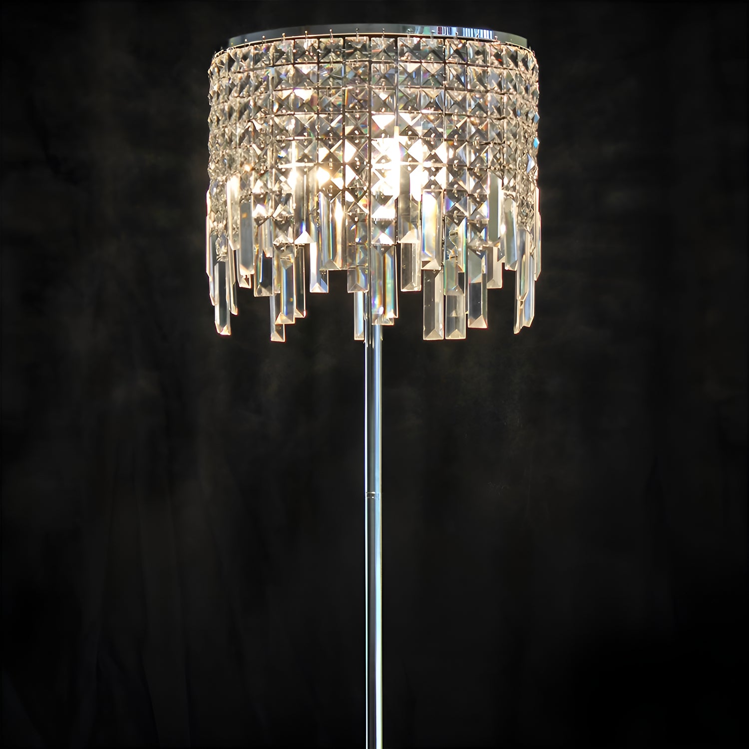 Luxurious  Modern Living Room Gold Crystal Floor Lamp for Bedroom-details-1 |Sofary