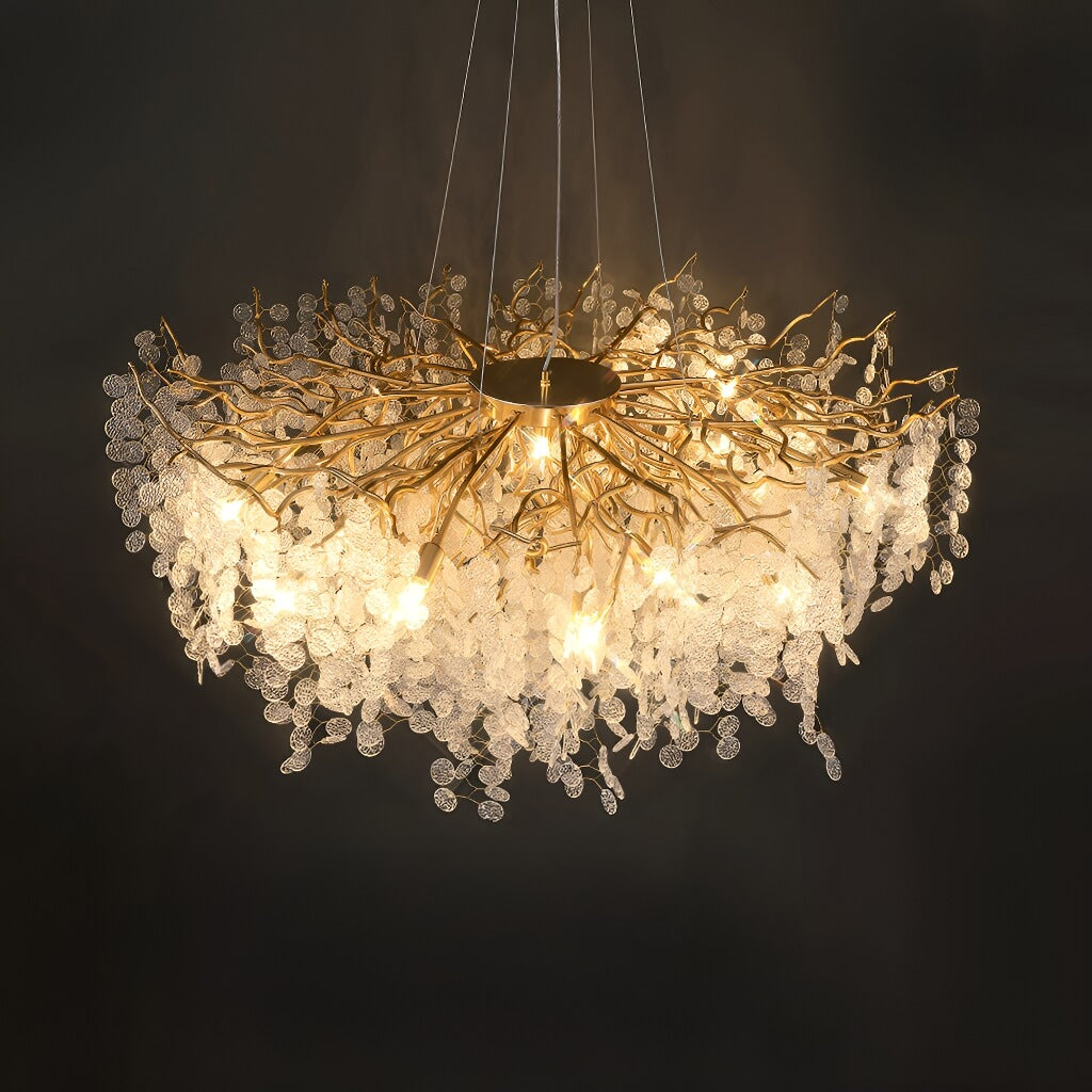 Luxury French Chandelier Money ree Living Room dining room front-view | Sofary Lighting