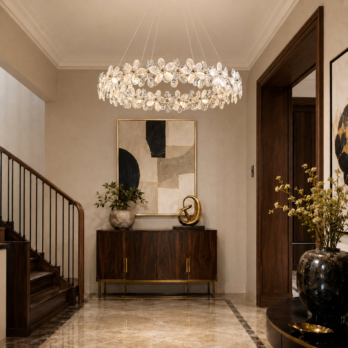 luxury-halo-ring-chandelier-with-crystal-accents-dimmable-modern-light-fixture-for-home-décor-foyer