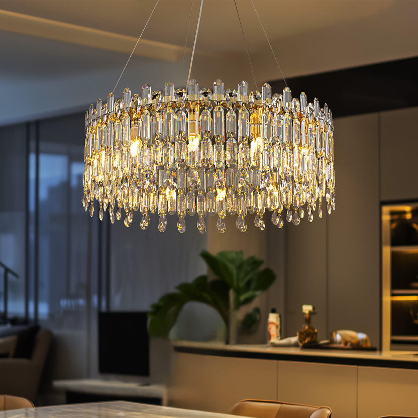 Modern Elegant Crystal Chandeliers - Dining Room | Sofary Lighting