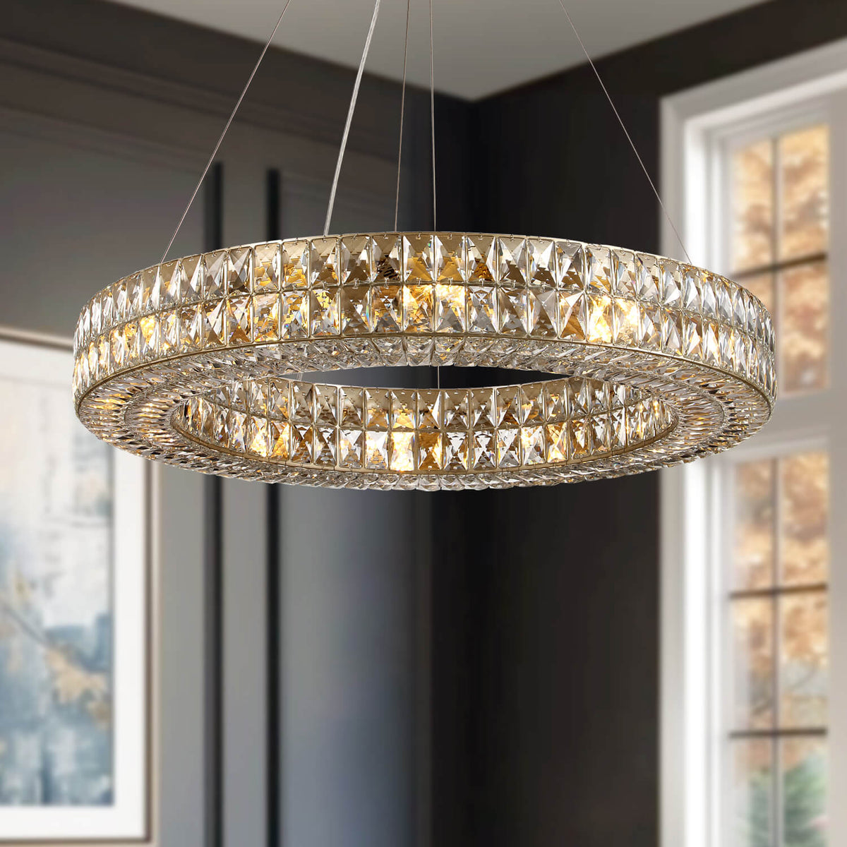 Luxury Modern Crystal Chandelier for Living Room | Sofary Lighting