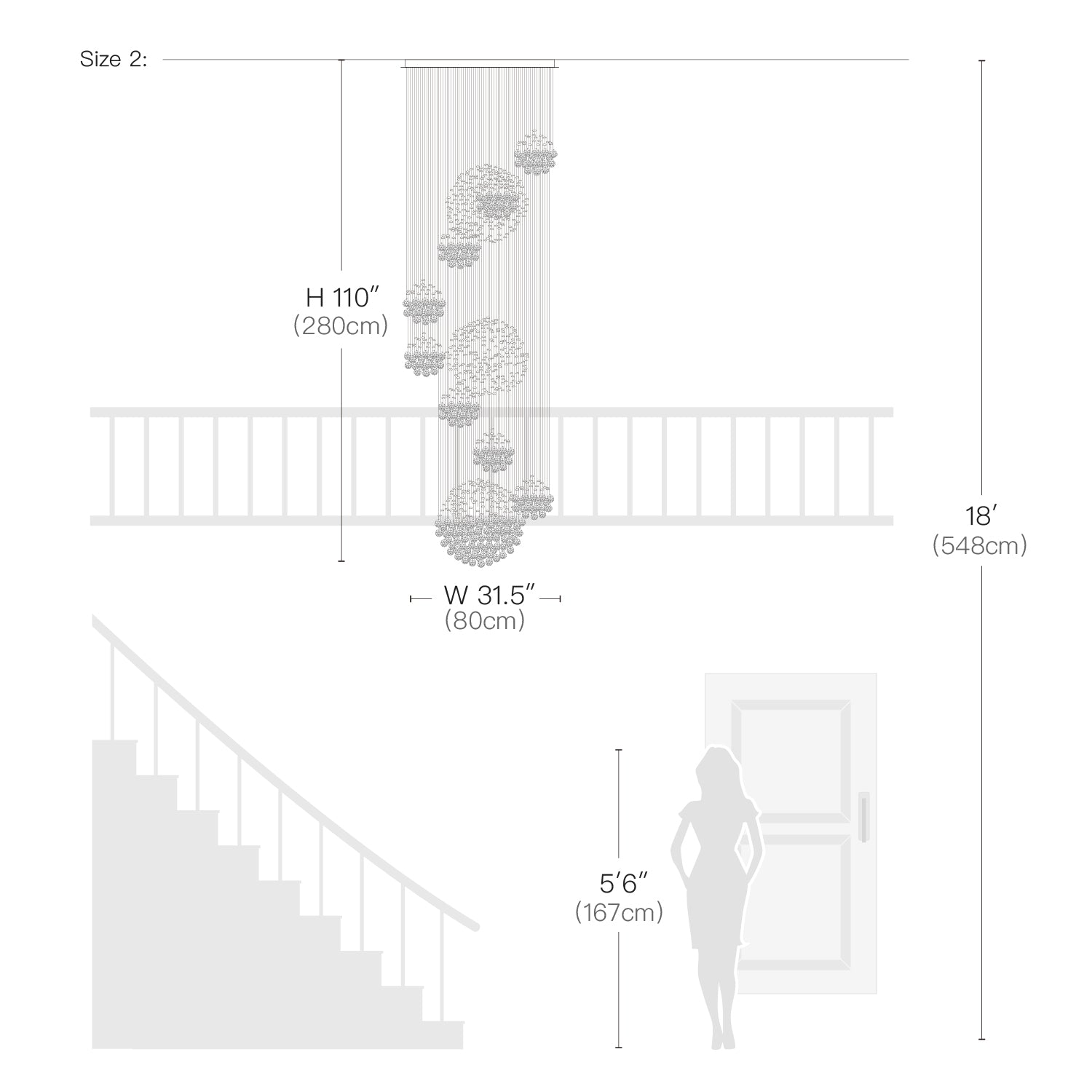 Luxury Solar System Spiral Raindrop Chandelier For Foyer and Entryway