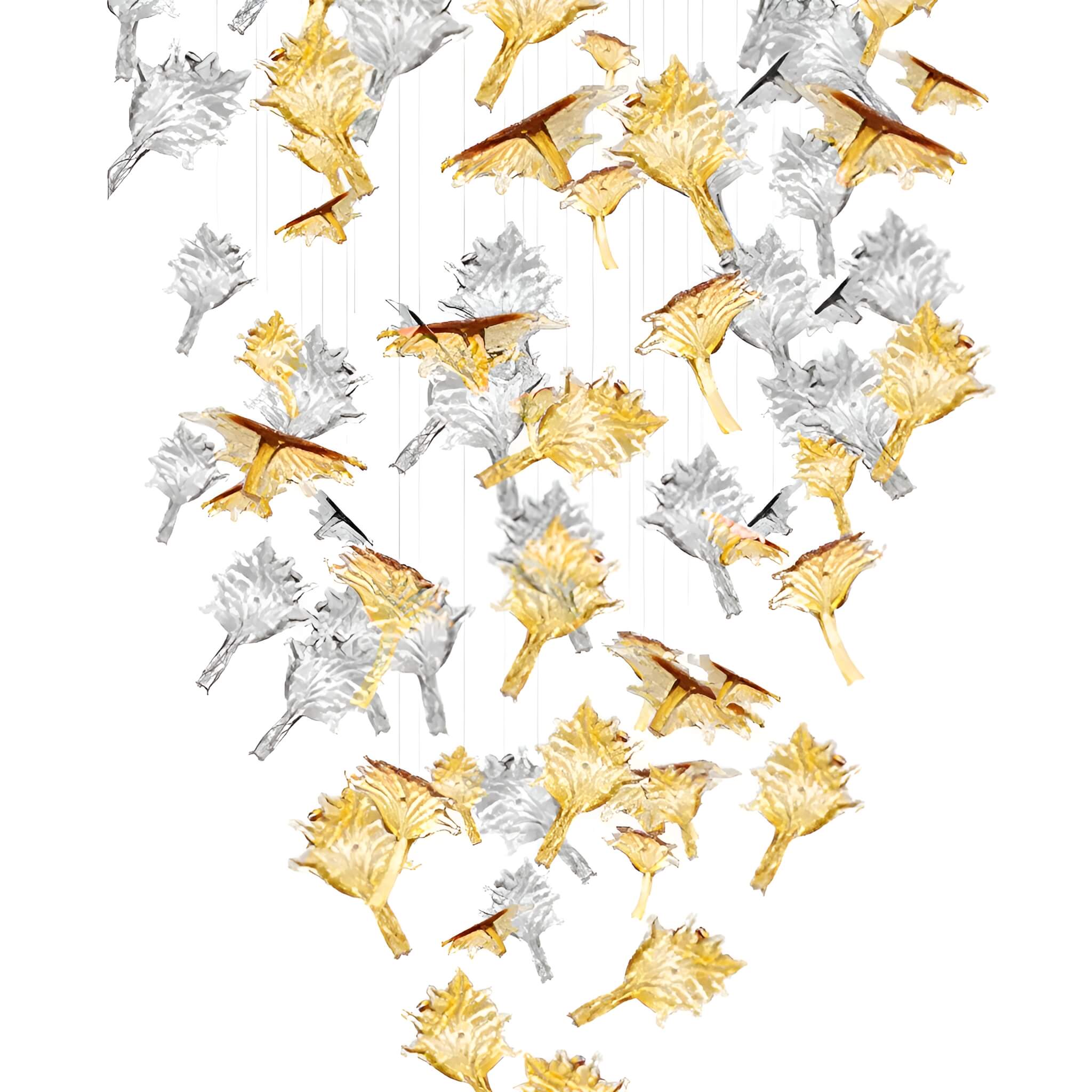 Maple Leaf shaped Ceiling Lamp Foyer Chandelier details-1 | Sofary Lighting